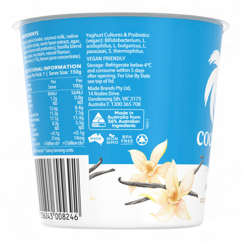 Cocobella Vanilla Coconut Yoghurt 150G