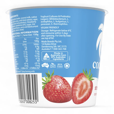 Cocobella Strawberry Coconut Yoghurt 150g