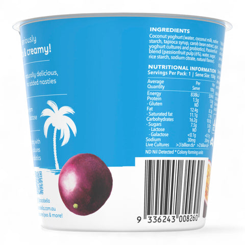 Cocobella Passionfruit Coconut Yoghurt 160G