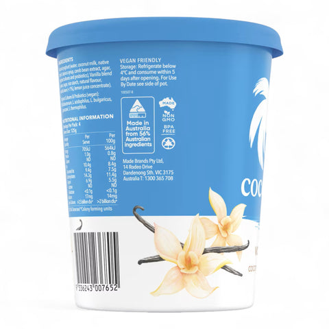Cocobella Dairy Free Vanilla Yoghurt 500g