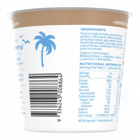 Cocobella Protein Yoghurt Vanilla 160g