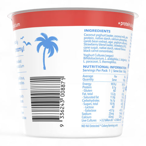 Cocobella Protein Yoghurt Strawberry 160g