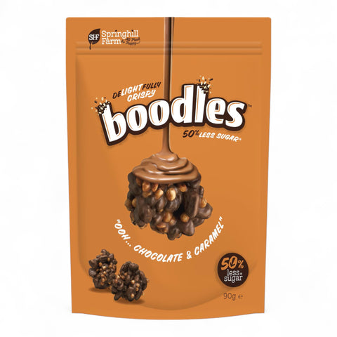 Boodles 50% Less Sugar Chocolate & Caramel 90g