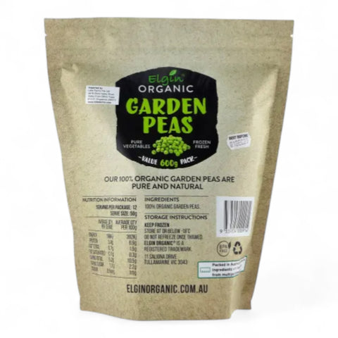 Elgin Organic Peas 600g