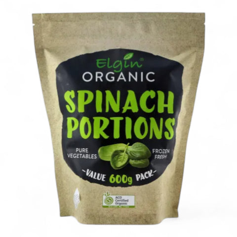 Elgin Organic Chopped Spinach 600g