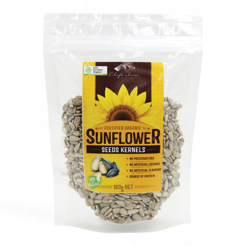 Chef's Choice Organic Sunflower Seeds Kernels 160g