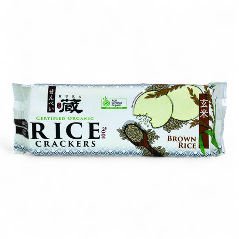 Kura Organic Brown Rice Cracker 100g
