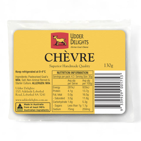 Udder Delights Goat Chevre 150g