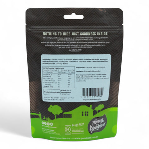 Honest to Goodness Insecticide Free Almonds 200g