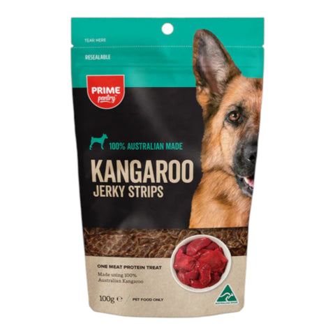 Prime Pantry Kangaroo Jerky Dog Treat 100g