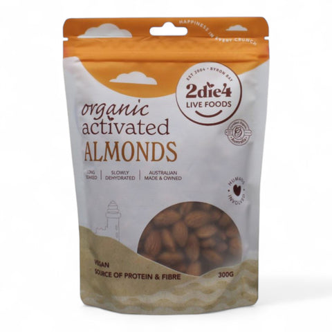 2Die4 Activated Organic Almonds 300g