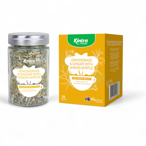 Kintra Foods Loose Leaf Lemongrass, Ginger and Lemon Myrtle 70g