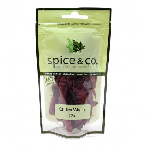 Spice & Co Chillies Whole 20g