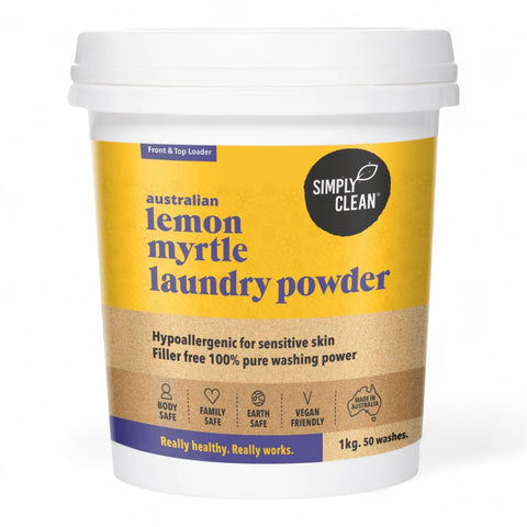 Simply Clean Lemon Myrtle Laundry Powder 1kg
