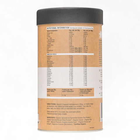 Raw Protein Isolate Choc Coconut 500g