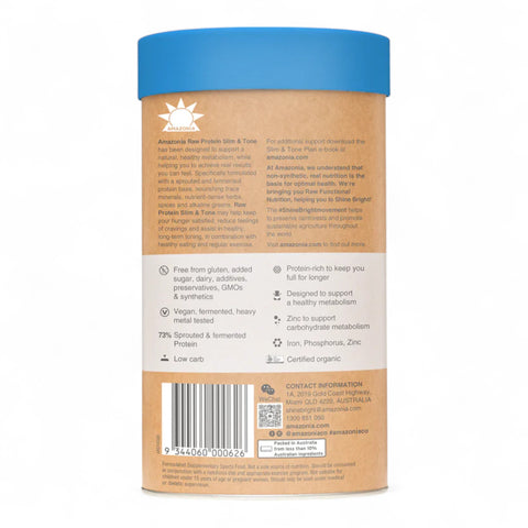 Amazonia Raw Protein Slim & Tone Vanilla Cinnamon 500g