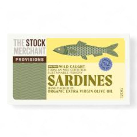 The Stock Merchant Provisions Sardines In Extra Virgin Olive Oil 120g