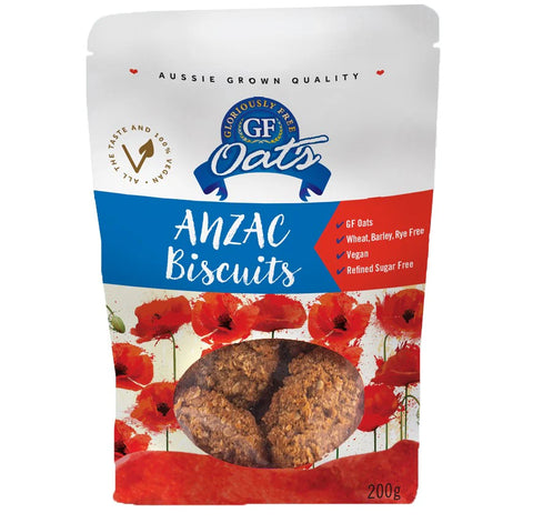 Gloriously Free Gfluten Free Oats Anzac Biscuits 200g