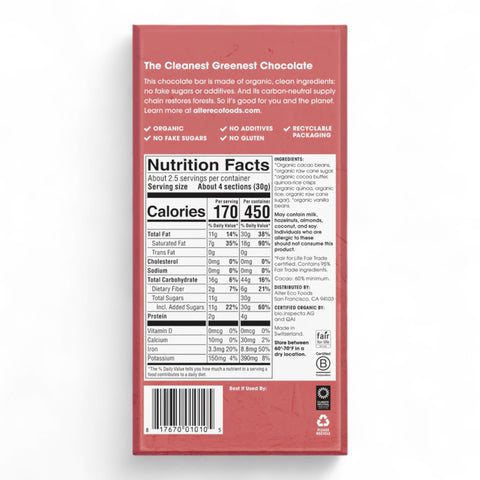 Alter Eco Chocolate Dark Quinoa 80g