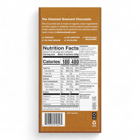 Alter Eco Brown Butter Dark Chocolate 80g