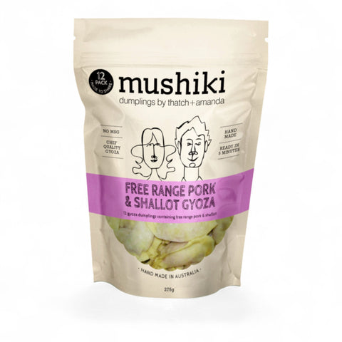 Mushiki Dumplings By Thatch Amanda Free Range Pork Shallot Gyoza 275g