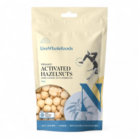 Live Wholefoods Organic Activated Hazelnuts 120g