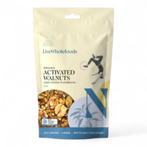 Live Wholefoods Organic Activated Walnuts 120g