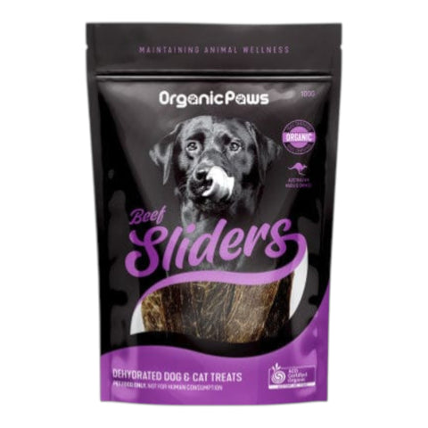 Organic Paws Beef Sliders 100g