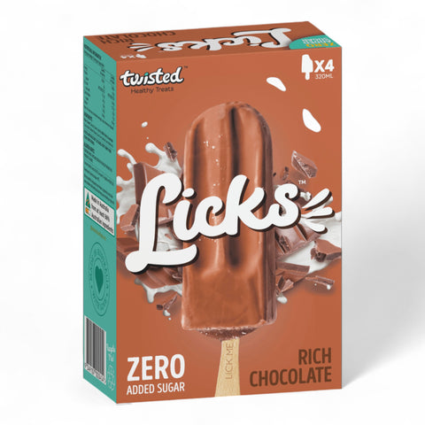 Twisted Licks 99% Sugar Free Rich Chocolate 4x320ml