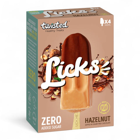 Twisted Healthy Treat Twisted Licks Hazelnut Choc Dipped (4 x) 80mL
