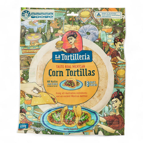 La Tortilleria Corn Tortilla's (8 Pack)