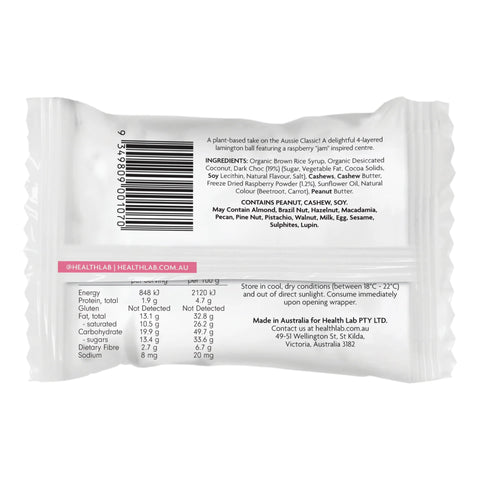 Health Lab Aussie Lamington Snack Ball 40g