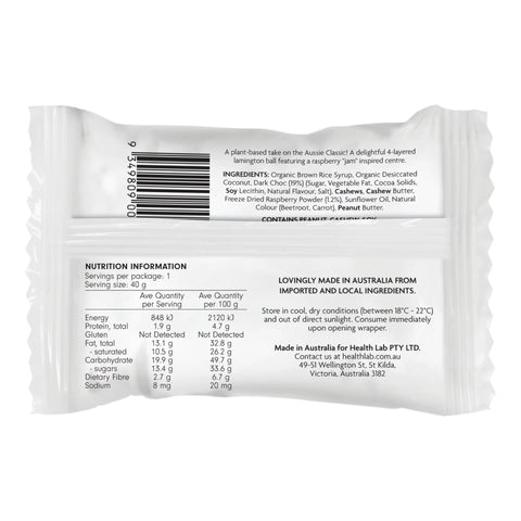 Health Lab Aussie Lamington Snack Ball 40g