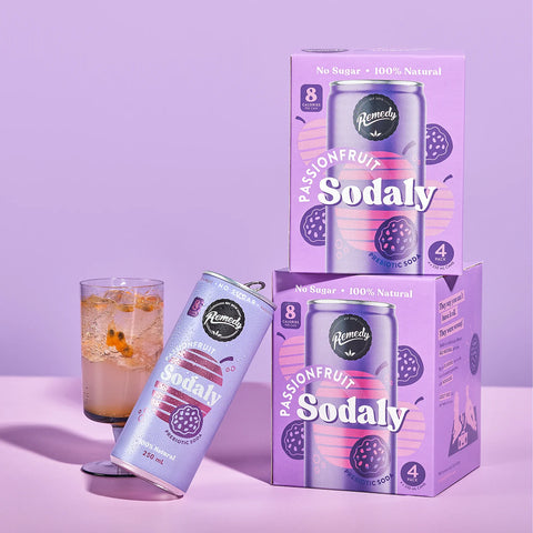 Remedy Sodaly Passionfruit 4x250mL