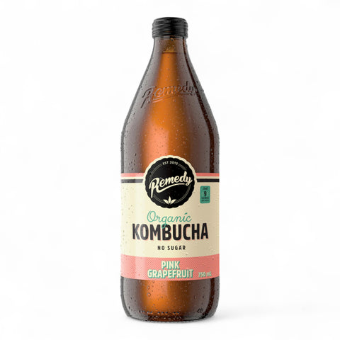 Remedy Kombucha Pink Grapefruit 750mL
