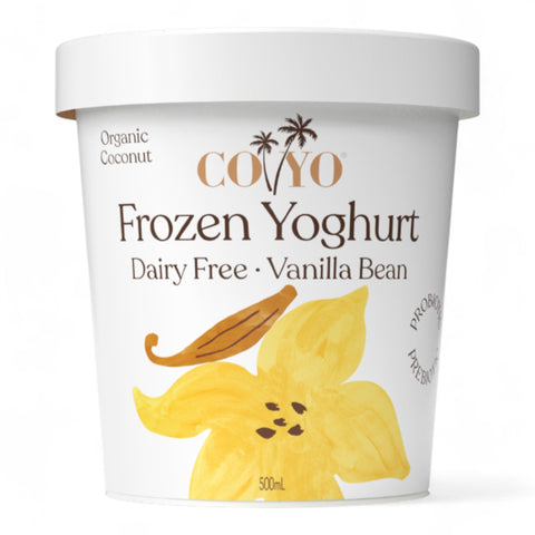 Coyo Dairy Free Frozen Coconut Yoghurt Vanilla Bean 500mL