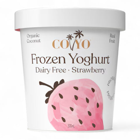 Coyo Dairy Free Frozen Coconut Yoghurt Strawberry 500mL