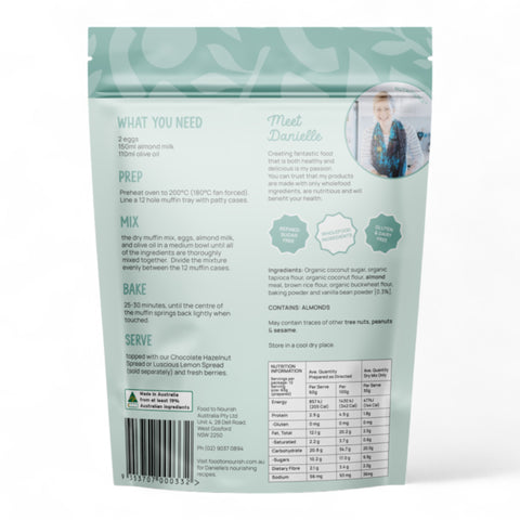 Food to Nourish Vanilla Muffin Mix 360g