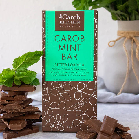The Carob Kitchen Carob Mint Bar 80g