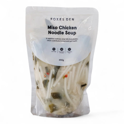 Foxes Den Miso Chicken Noodle Soup 450G