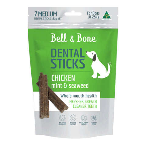 Bell & Bone Dental Sticks Chicken Mint & Seaweed 182g