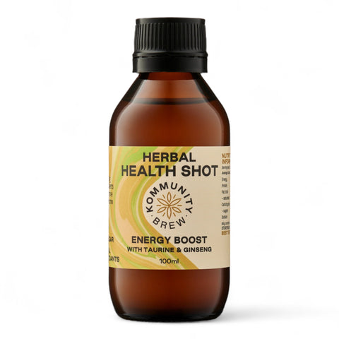 Kommunity Brew Herbal Health Shot Energy Boost With Taurine & Ginseng 100ml