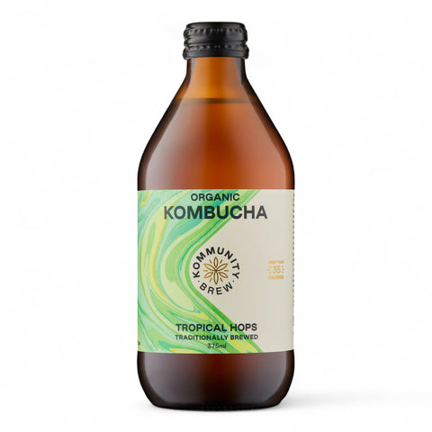 Kommunity Brew Organic Kombucha Tropical Hops 375ml