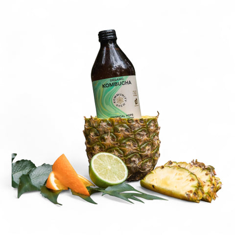 Kommunity Brew Organic Kombucha Tropical Hops 375ml