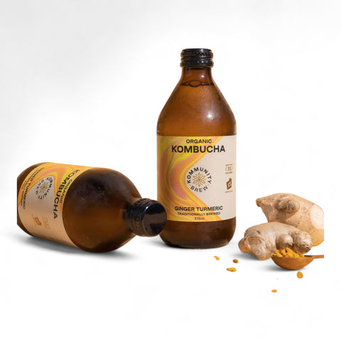 Kommunity Brew Organic Kombucha Ginger Turmeric 375ml