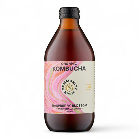 Kommunity Brew Organic Kombucha Raspberry Blossom 375ml