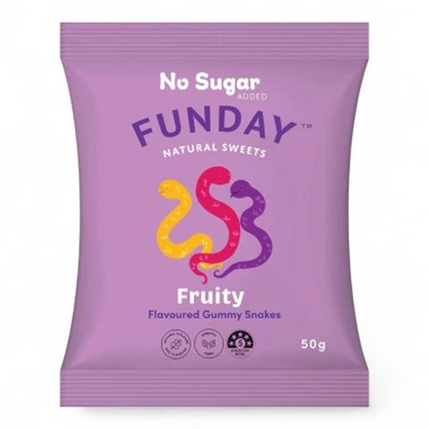 Funday Fruity Gummy Snakes 50g