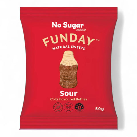 Funday Sour Cola Bottles 50g