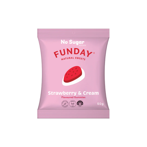 Funday strawberry & cream 50g