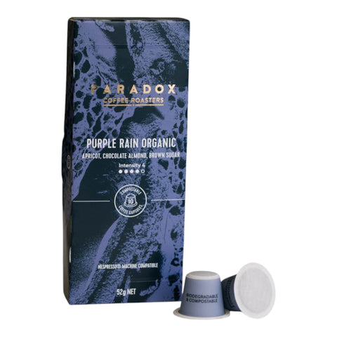 Paradox Coffee Rosters Purple Rain Organic Blend 52g (10 Capsules)